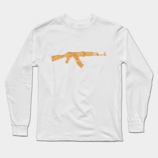 Gold AK47 Rifle Long Sleeve T-Shirt